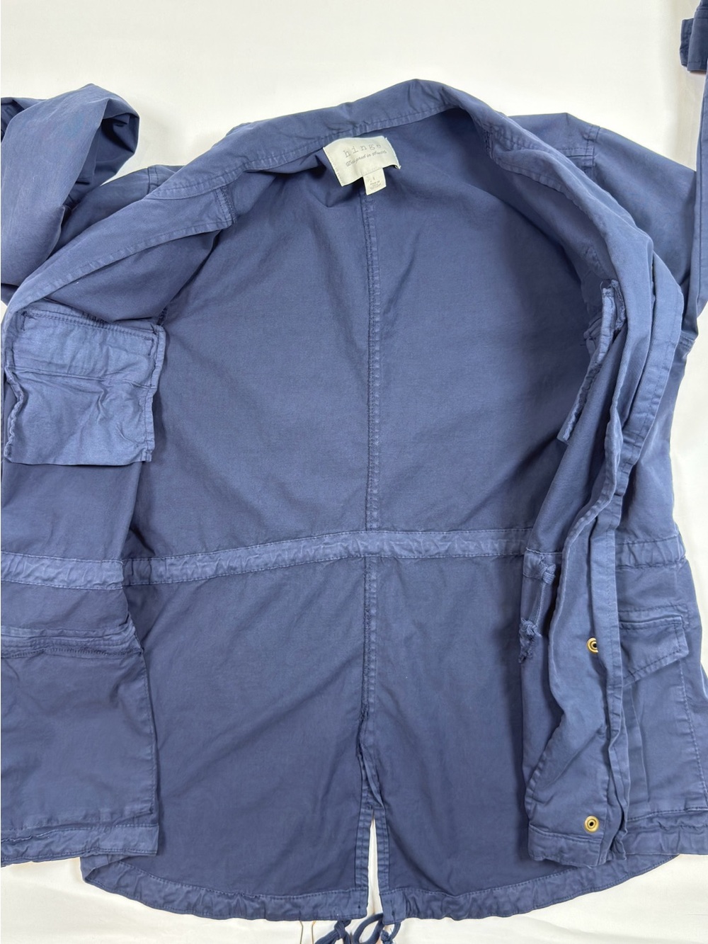 hinge Navy Utility Jacket with Front Pockets - Picture 8 of 9